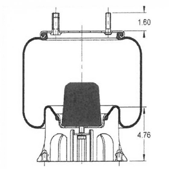 AS9010 Rolling Lobe Air Spring