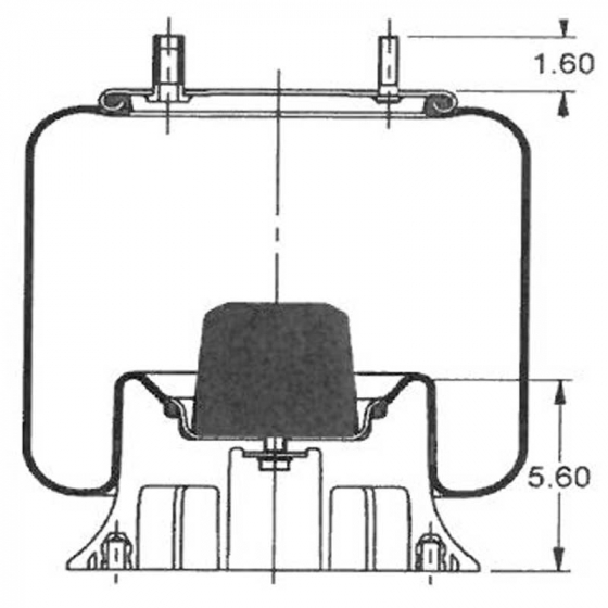 AS9082 Rolling Lobe Air Spring