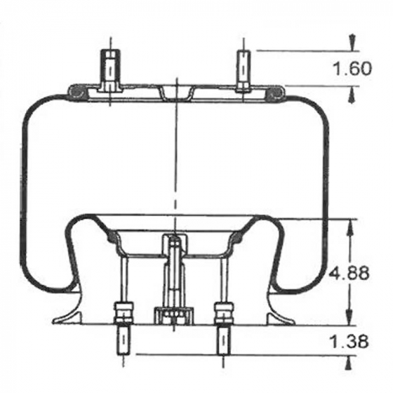 AS9213 Rolling Lobe Air Spring