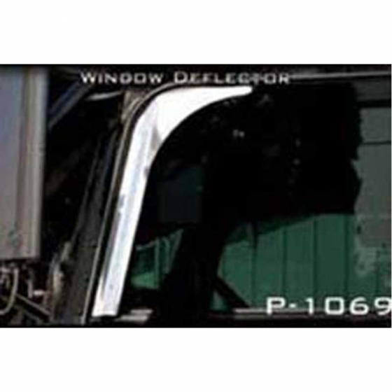 Peterbilt 379-389 Stainless Door Window Deflector