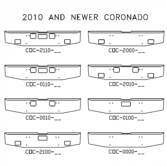 2010 and Newer Freightliner Coronado Bumper