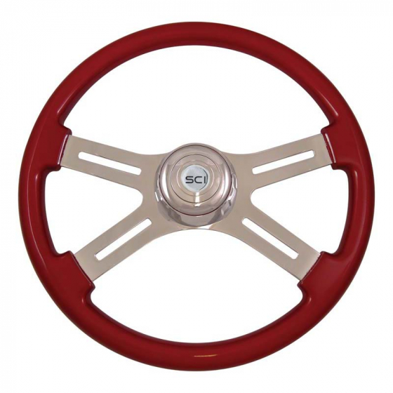 Steering Wheel Classic 4 Spoke Red