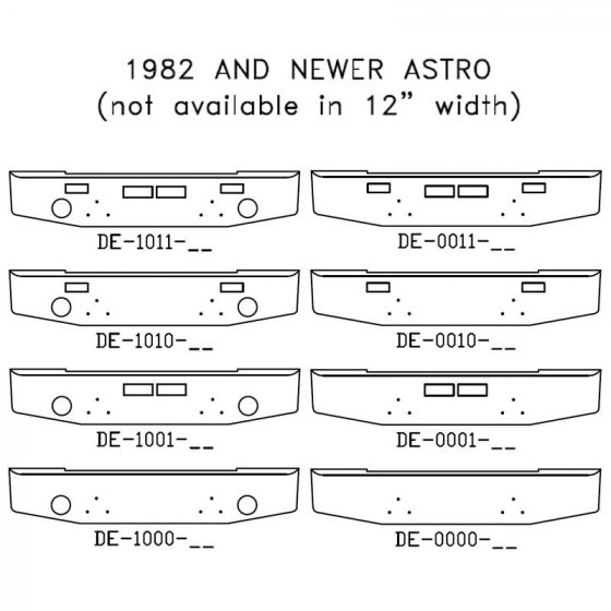 1982 and Newer GMC Astro Bumper