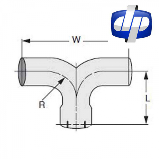 Exhaust Y-Divider Expanded and Slotted End Aluminized