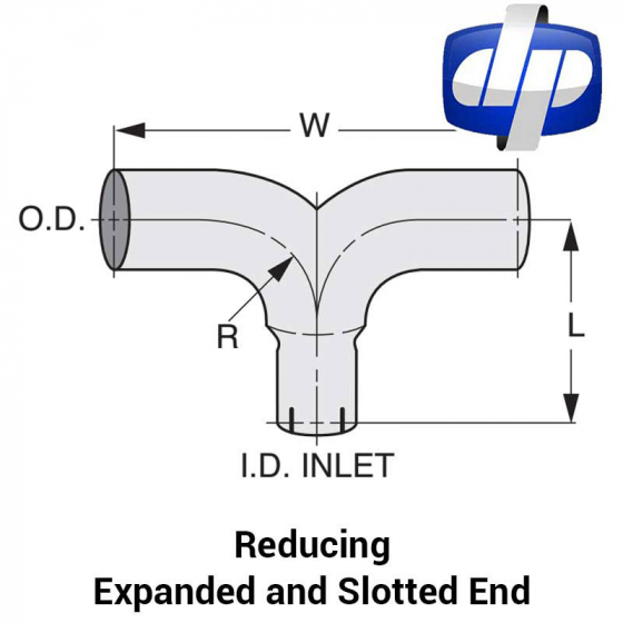 Reducing Expanded / Slotted End Y-Divider Adaptor