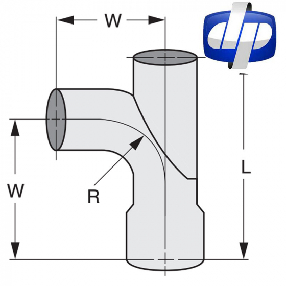 Plain End Exhaust T-Divider Expanded Adaptor