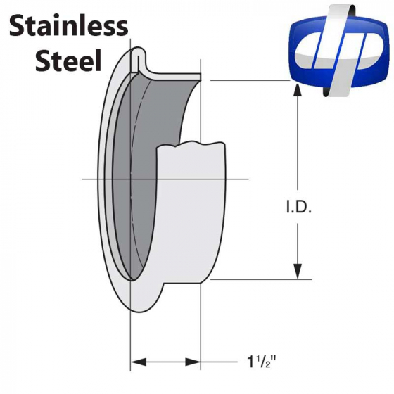 Stainless Steel Tube Connector Stack Breaker: 1-1/2" Flange