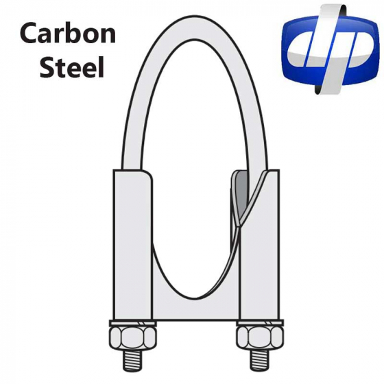 Carbon Steel Guillotine Saddle with Round U-Bolt