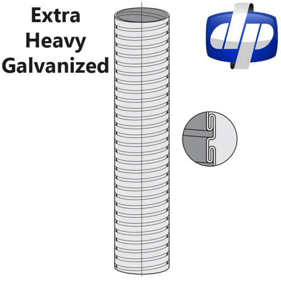 Extra Heavy Galvanized Flexible Metal Hose