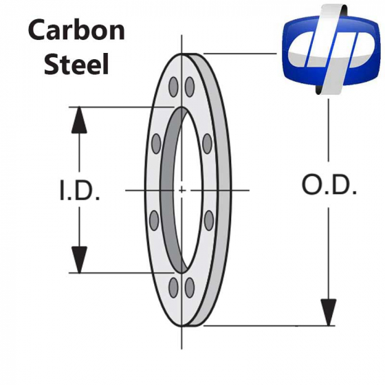 Carbon Steel Bolted Plate: 1/2" Think Flange