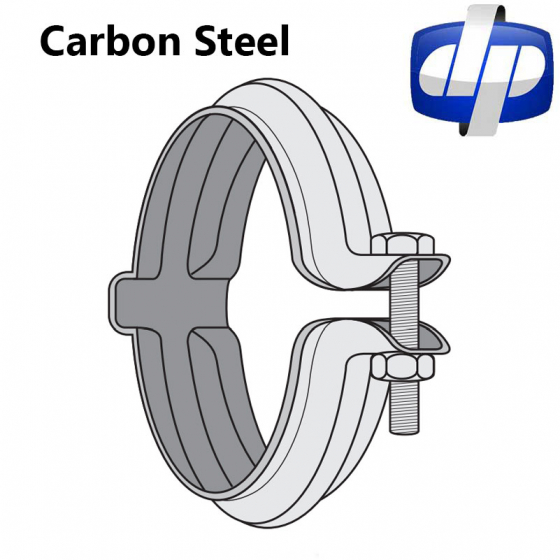 Carbon Steel Single Piece V-Clamp with Hinge