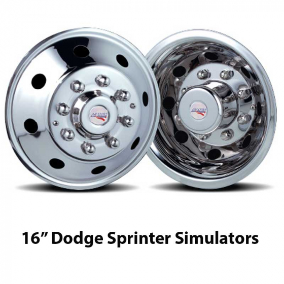 16" Stainless Dodge Sprinter Simulators American Road Style