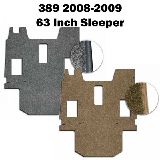 Peterbilt 389 Carpet Overlay 63 Inch Unibilt Sleeper 2008-2009