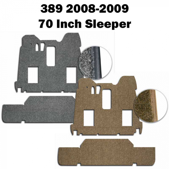 Peterbilt 389 Carpet Overlay 70 Inch Unibilt Sleeper 2008-2009