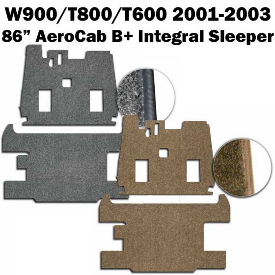 W900/T800/T600 86" AeroCab Studio B+ Integral Sleeper 2001-2009