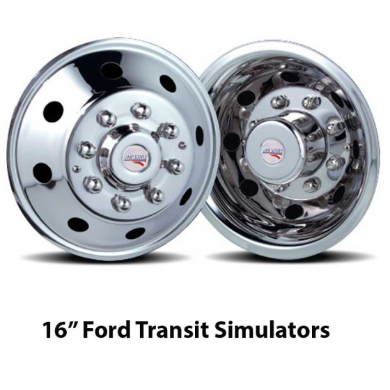 16" Stainless Ford Transit Simulators American Road Style