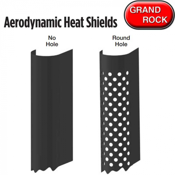 Stainless Steel Aerodynamic Heat Shield 60" Length