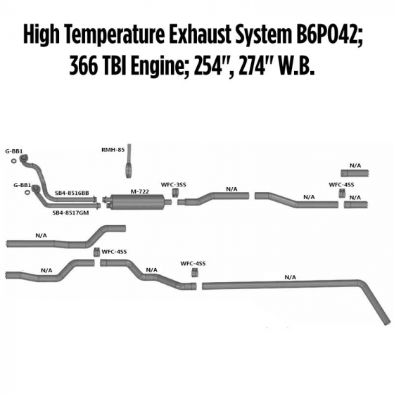 High Temperature B6P042 Exhaust System Layout