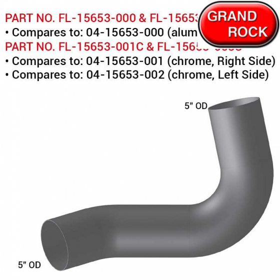 Freightliner Replacement Pipe Replaces 04-15653-000