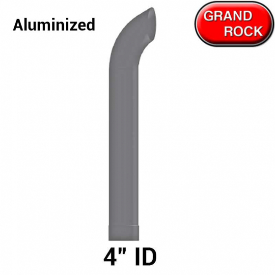 Curved Stack 4 Inch I.D Aluminized 48 Inches