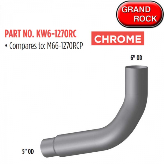 Kenworth OE Replacement Chrome Pipe For M66-1270CP