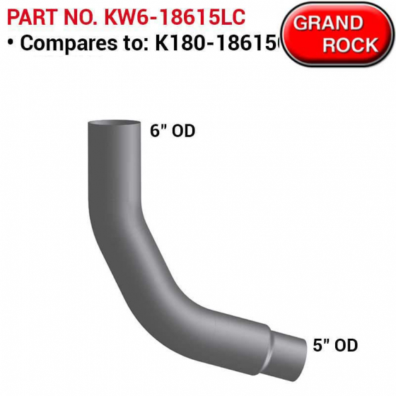 Kenworth Chrome Replacement Pipe For K180-18615CP