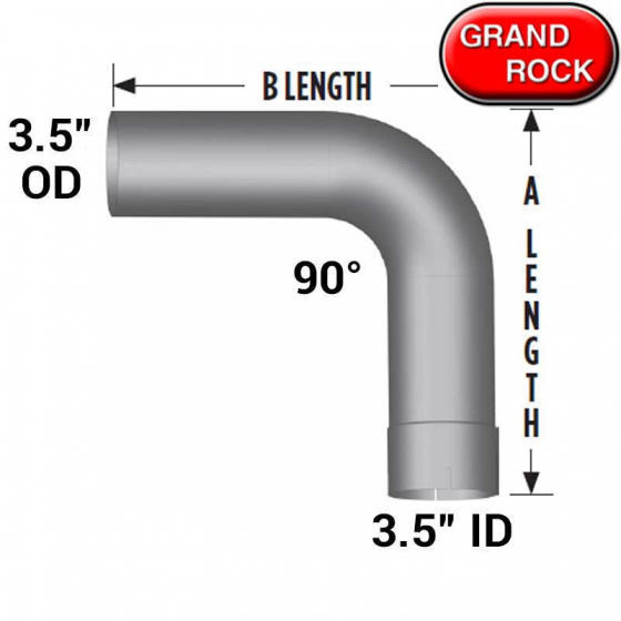 3.5 In I.D/O.D Diameter 90 Degree Elbow Pipe