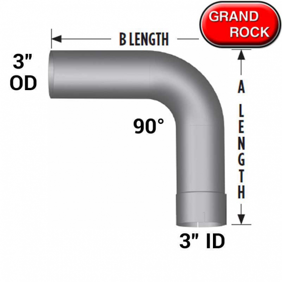 3 In I.D/O.D Diameter 90 Degree Elbow Pipe