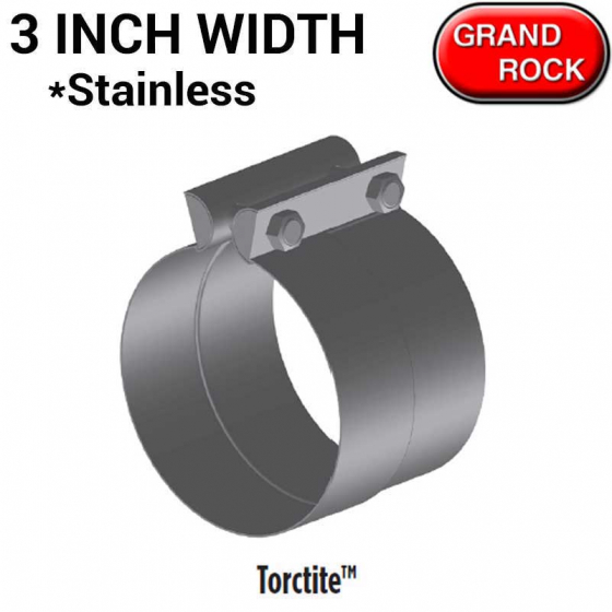 3 Inch Wide TorcTite Preformed Clamps Stainless Steel