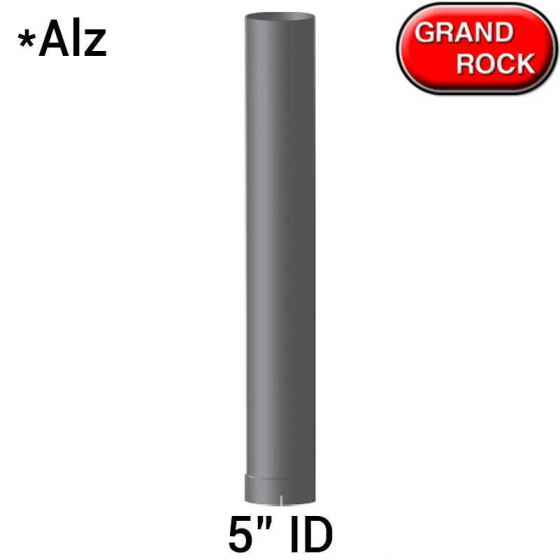 Straight Stack 5 Inch I.D Aluminized 24 Inches
