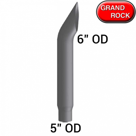 Chrome Aussie Stack 6 In O.D Reduces to 5 In OD - 60 Inches