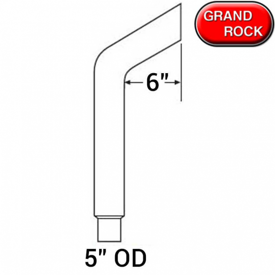 Bull Horn 6 In Reduced to 5 In O.D Stack - 60 Inches