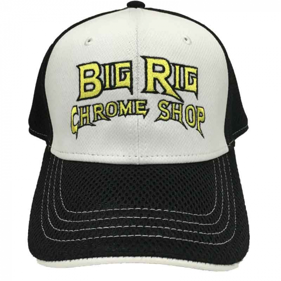 Big Rig Chrome Shop Black/White Performance Mesh Hat