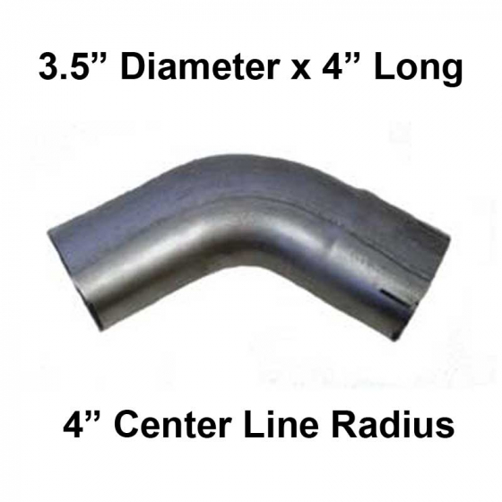 3.5 In Diameter 4 In Length 60 Degree Short Radius Elbow Pipe