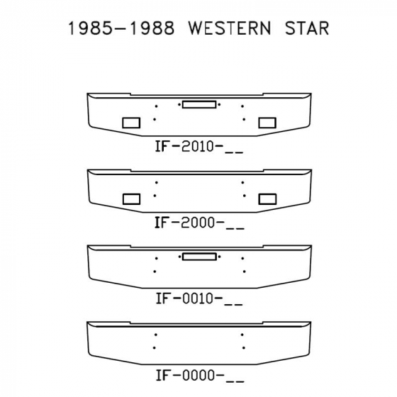 1985-1988 Western Star Bumper
