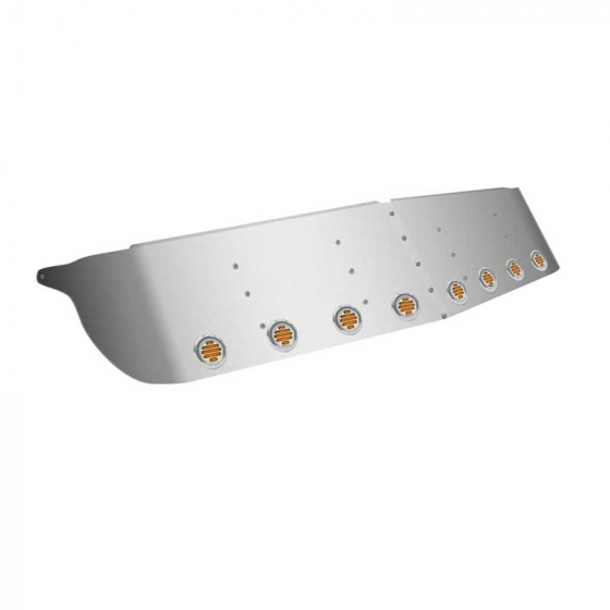 14 Inch Kenworth Curved Glass Sunvisor with 8 LEDs