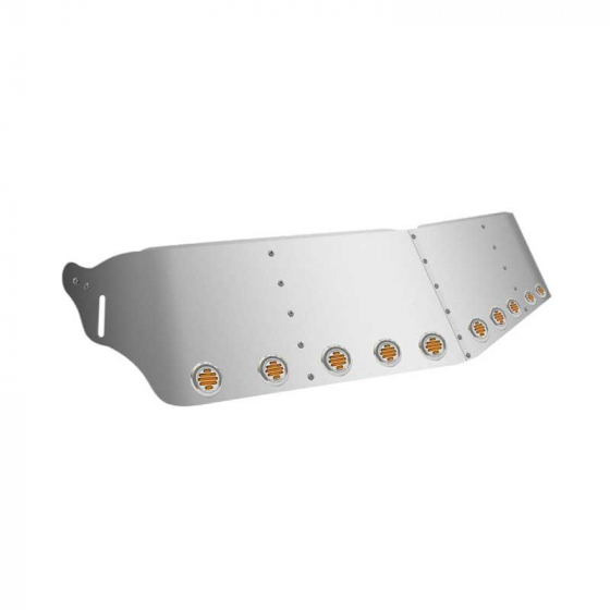 16 Inch Kenworth Flat Glass Sunvisor with Ten 2 Inch LEDs