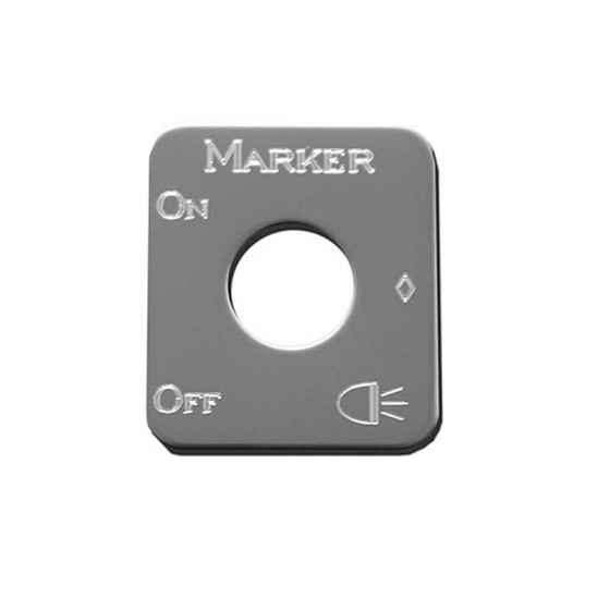 Stainless Steel Marker Lights Switch Plate