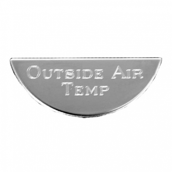 Stainless Steel Outside Air Temperature Gauge Emblem