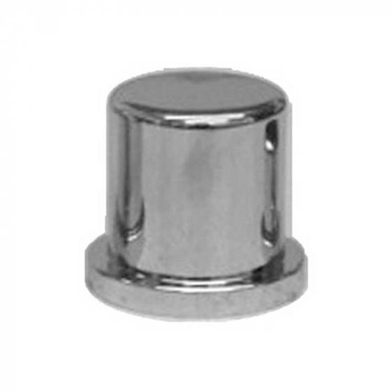 Chrome Plastic 1-1/8" and 1-1/16" Top Hat Lug Nut Cover
