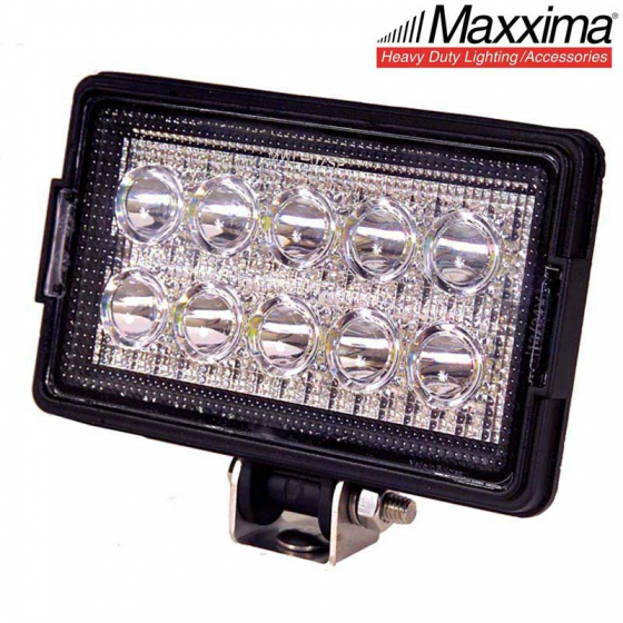 Special Performance Black Rectangular 10 LED Work Light