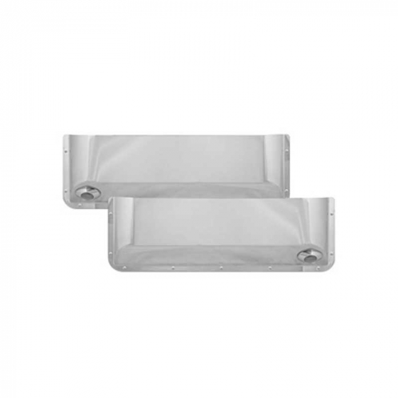 Stainless Steel Long Door Pockets with 1 Clear Light
