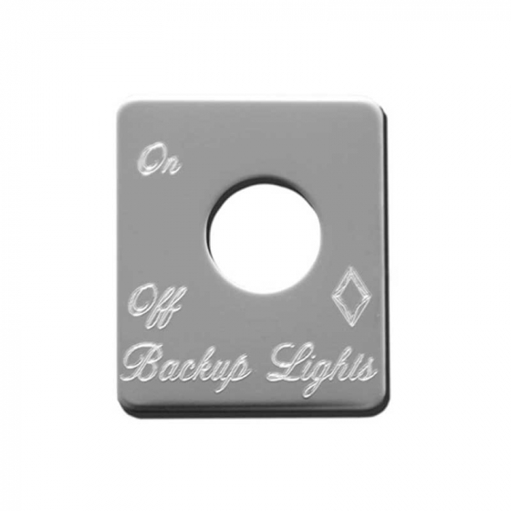 Stainless Steel Backup Lights Switch Plate