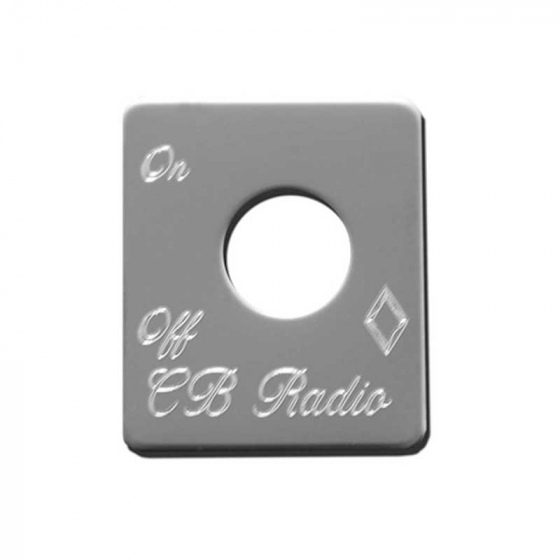 Stainless Steel CB Radio Switch Plate