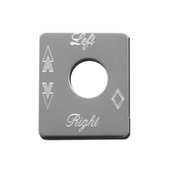 Stainless Steel Fuel Left/Right Switch Plate