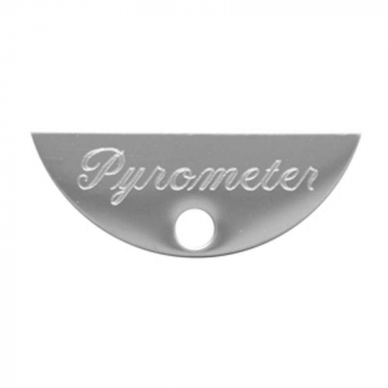 Stainless Steel Digital Pyrometer Gauge Emblem