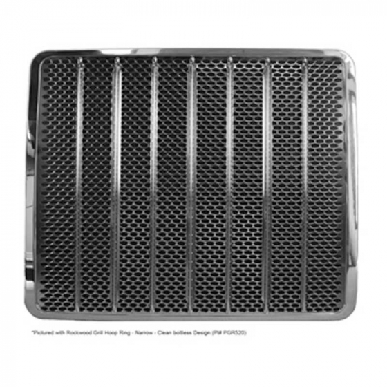 Stainless Steel Oval Hole Pattern Grill with Reinforcement Bars