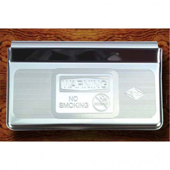 Stainless Steel Ashtray Cover Engraved with No Smoking