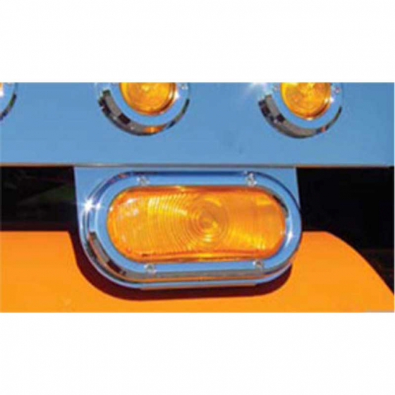 Contoured Channel Side Turn Signal w/ Oval Light Holes