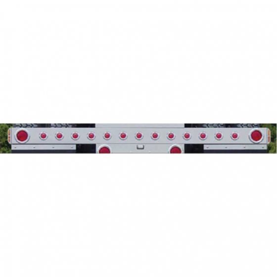 Universal 1 Piece Rear Light Bars with 2 Stop / Turn / Tail Lights